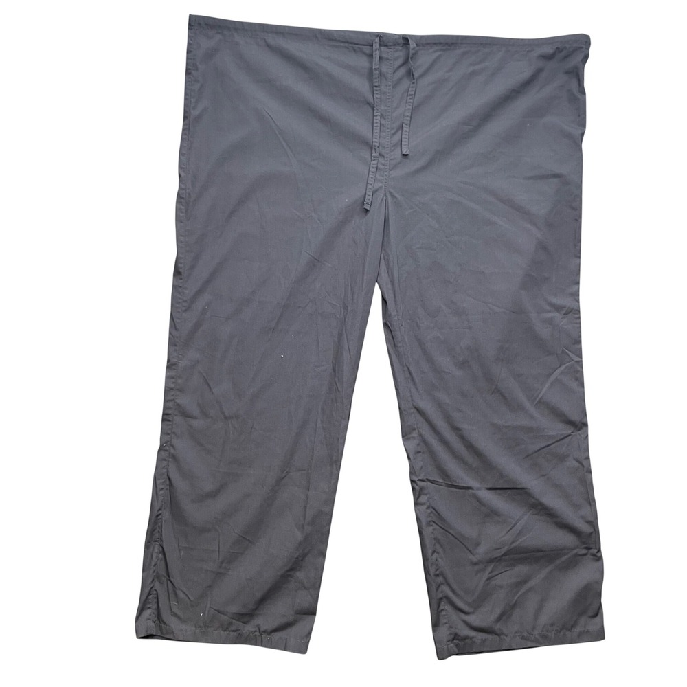 Allheart Basics Unisex Scrub Pants Gray 4XL Medical Uniform Workwear Relaxed